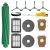 aotengou Recambios para el robot aspirador iRobot Roomba Plus 505 Combo y 405 Combo 12 paquetes 1 cepillo principal, 2 filtros, 4 cepillos laterales, 2 paños, 2 bolsas, 1 tira protectora